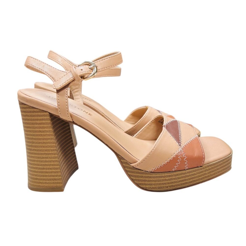 Sun+Stone Diannaa 8 Patchwork Platform Sandal Ret… - image 2